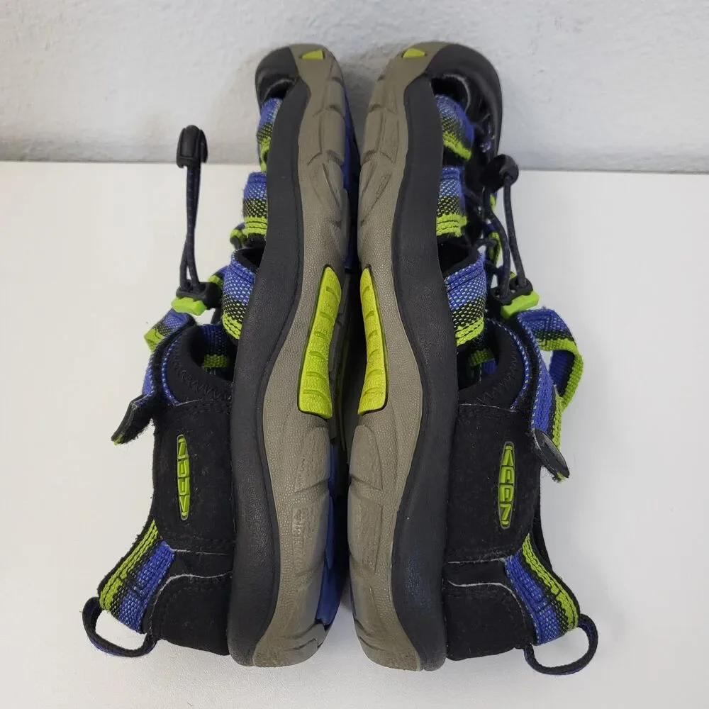 KEEN Newport H2 Sandals Shoes Mens 6 EU 38 Blue Green Bump Toe Hike Waterproof